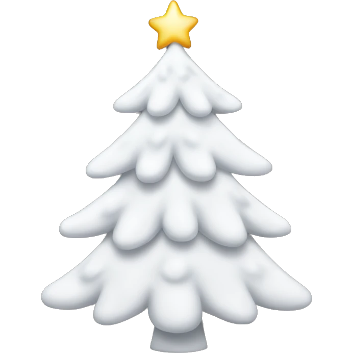 white Christmas tree  emoji