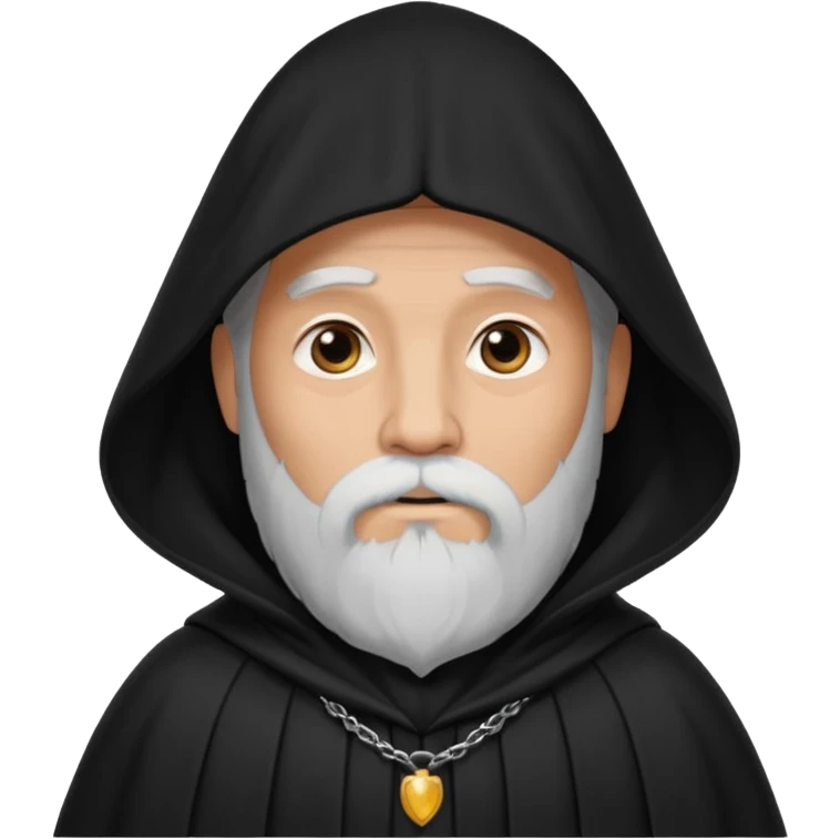 A wandering philosopher in a long black cloak emoji