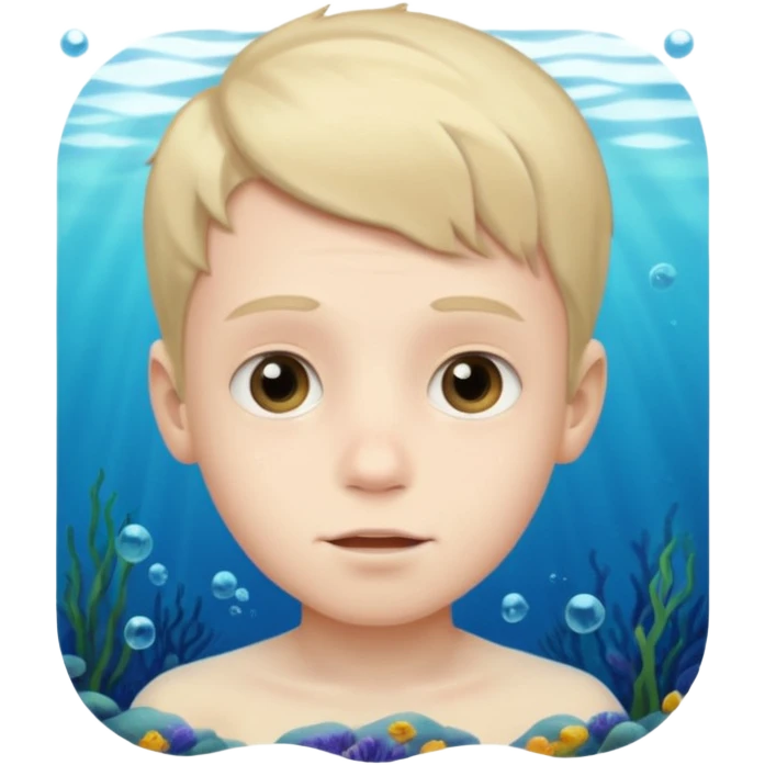 Underwater boy face emoji