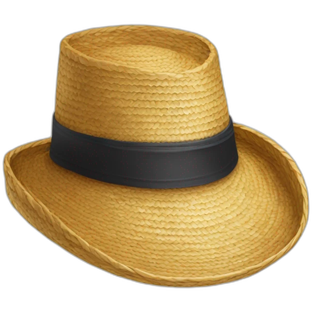 Chapeau de paille emoji