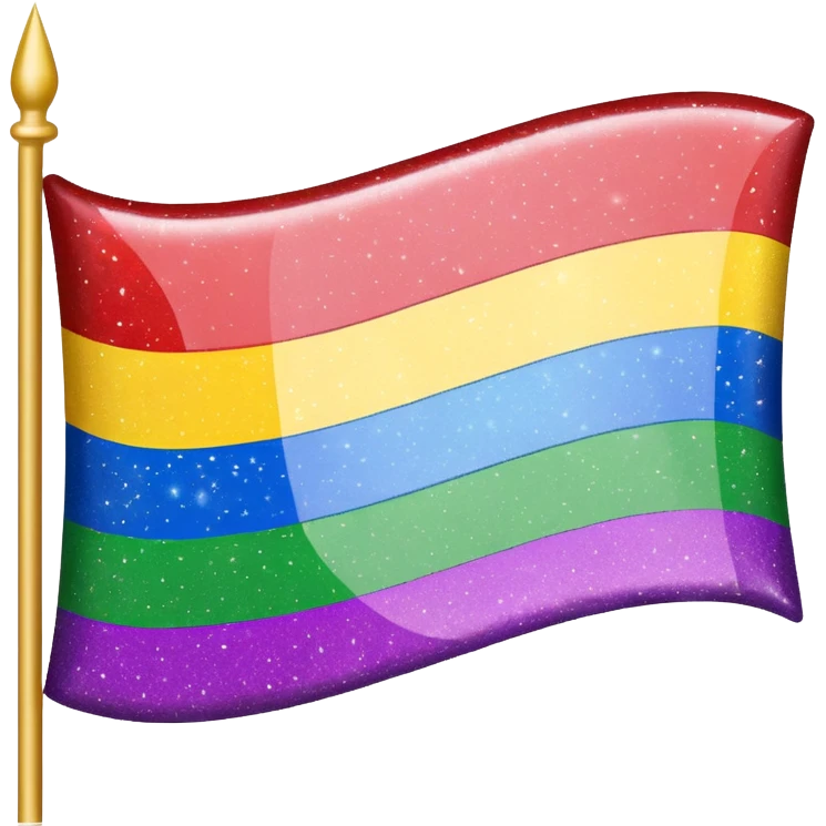 flag lgbtq+ glitter emoji