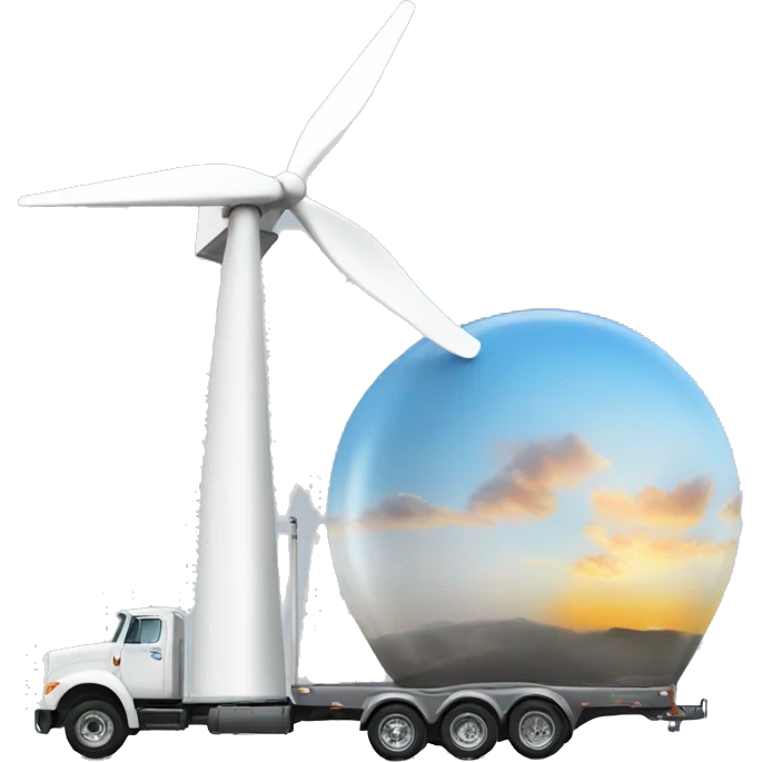 wind turbine on trailer emoji
