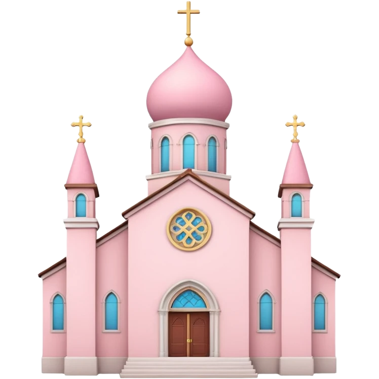Pink church of love emoji