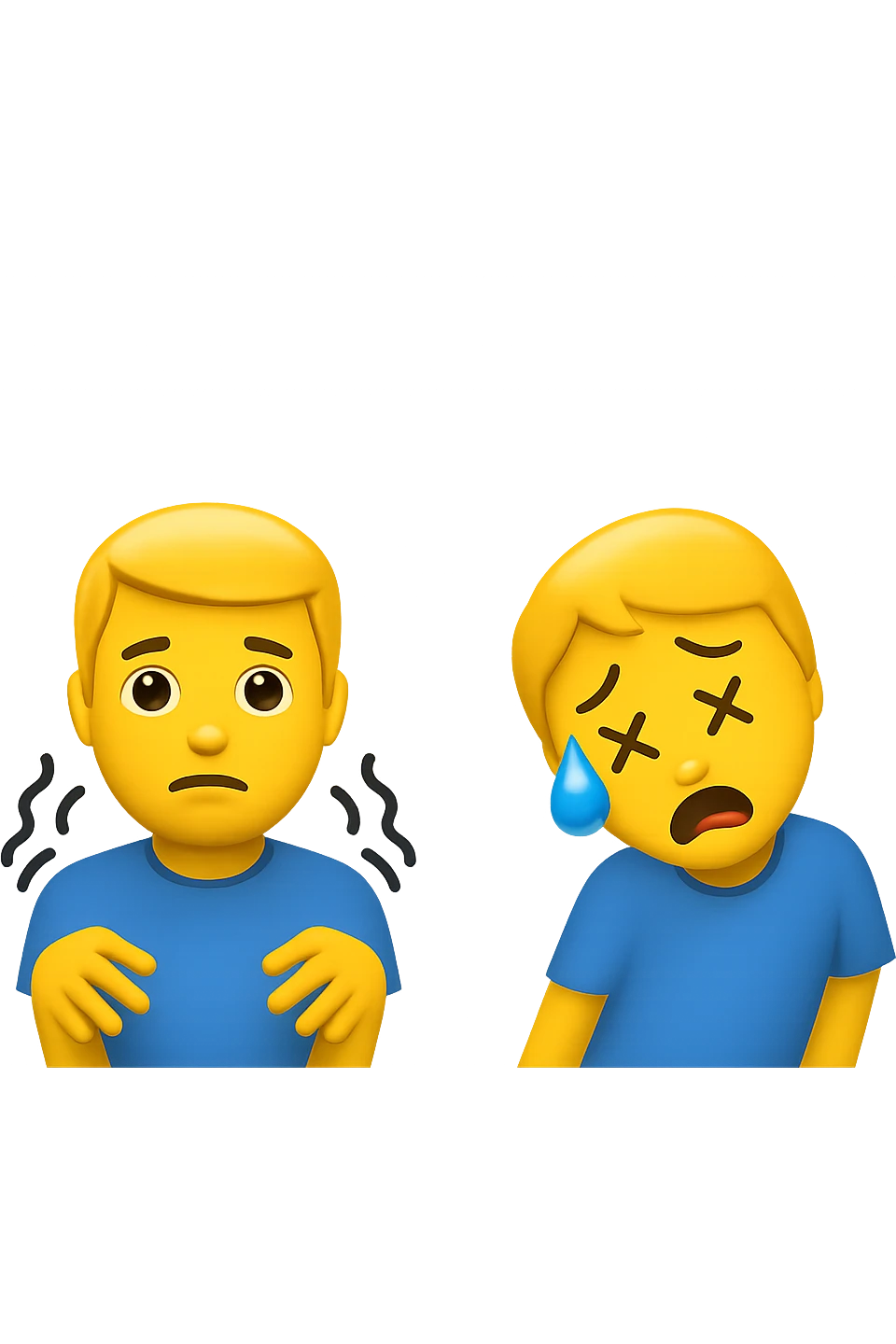 tremori o debolezza improvvisa emoji stile iphone emoji