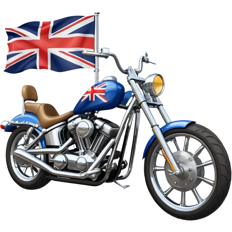 chopper motorcycle australian flag emoji