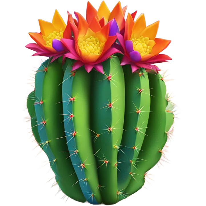 rainbow cactus  emoji