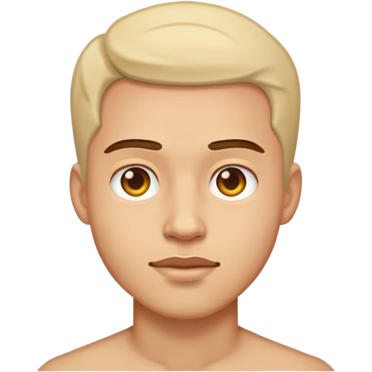 intimate portrait of a man emoji