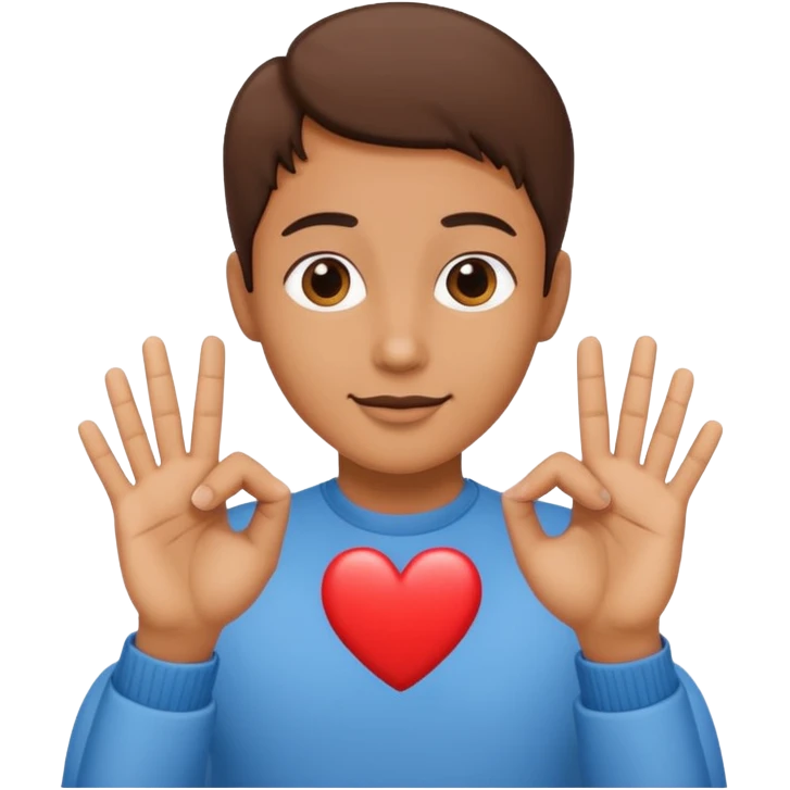 Bts hand pose and heart place mid of fingers emoji