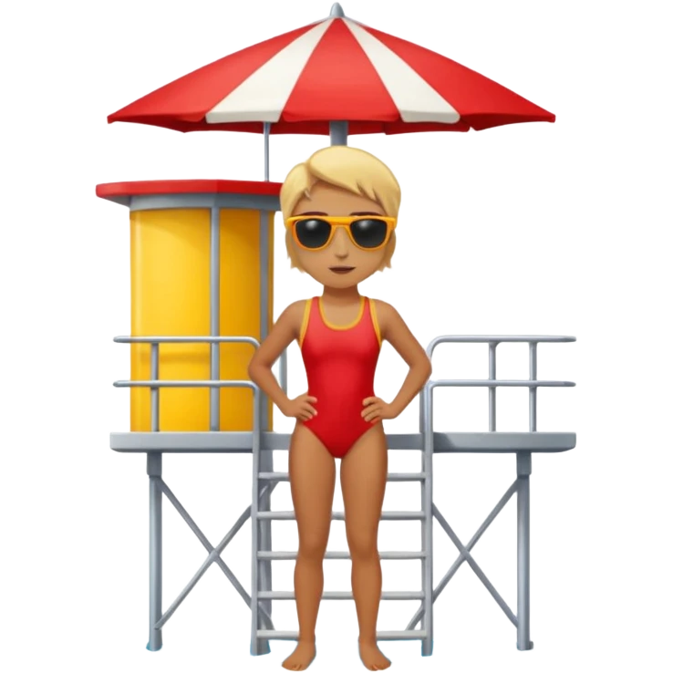 Lifeguard on watch tower emoji