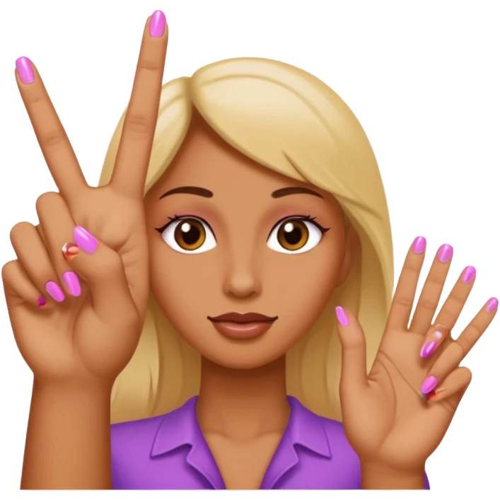 fingering vagina with middle two middle fingers emoji