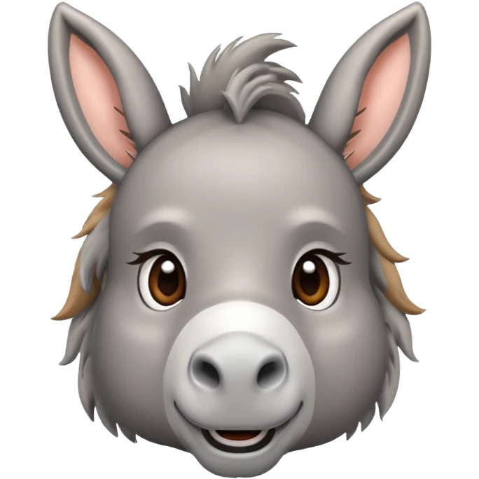 Cute donkey emoji