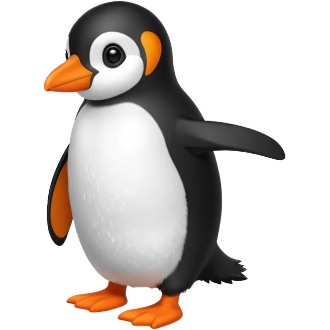 Winter penguin emoji