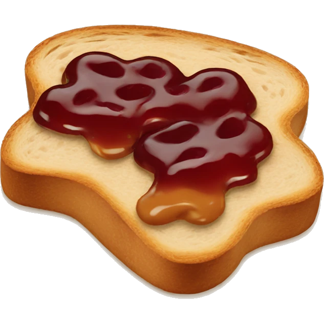 Toast Peanut butter with jam emoji