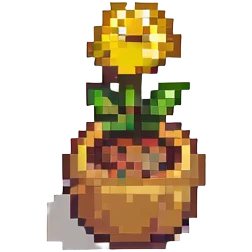 yellow flower-shaped candy, pixel art style, isolated on transparent background emoji