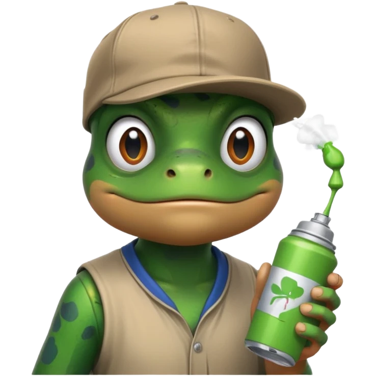 graffiti artist frog emoji