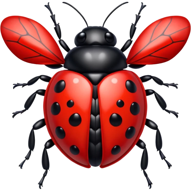 Crystalline ladybug emoji