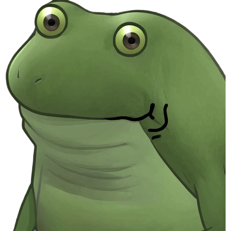 durchfall, green bufo frog meme style emoji