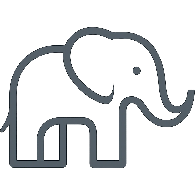 Elephant logo emoji