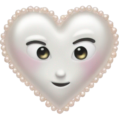 pearl heart emoji