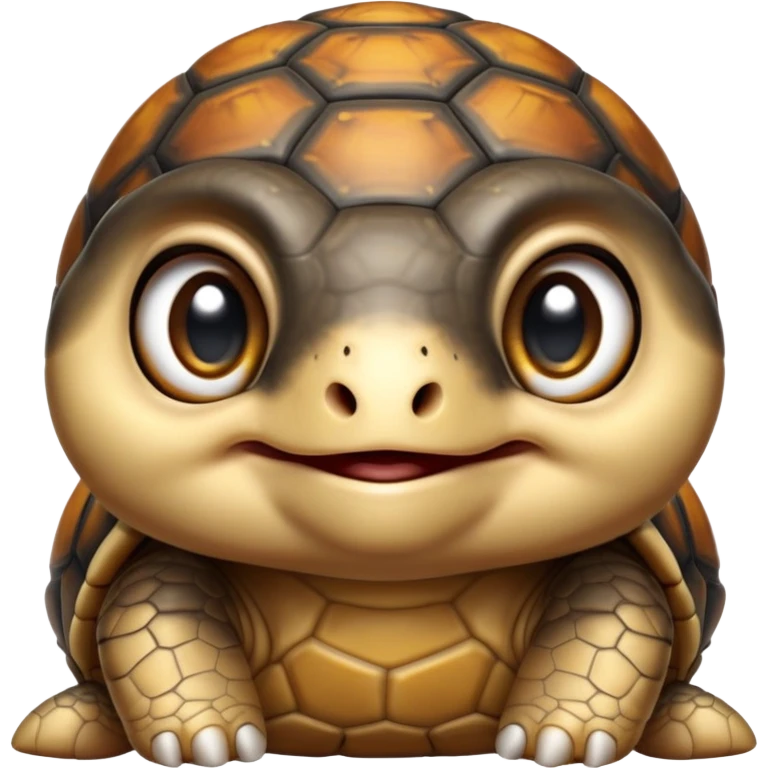 cinematic-baby tortoise-realistic--emoji,,-cute-wise-face-peering-ahead-with-calm-determination,-cute large-eyes-reflecting-centuries of wisdom, emoji