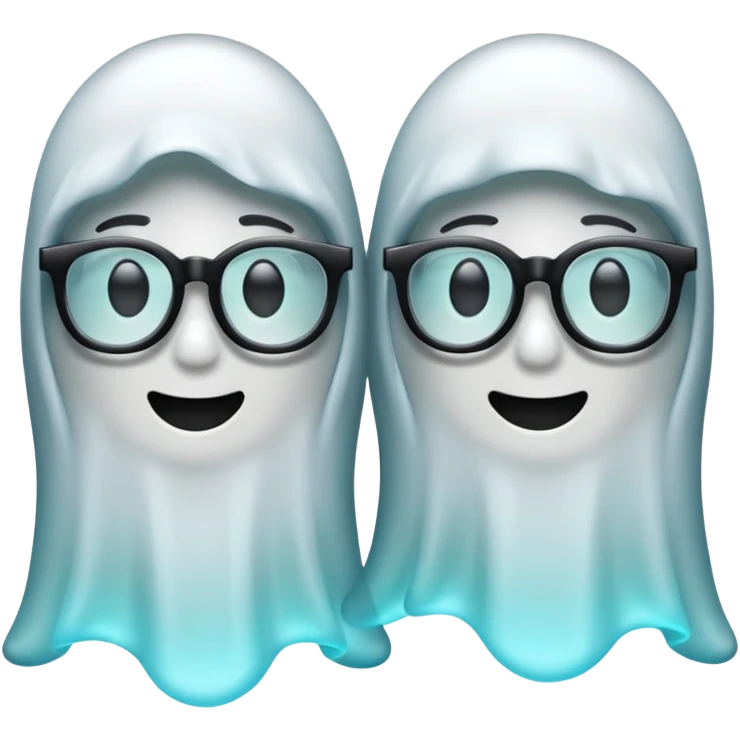 ghosts with glasses emoji