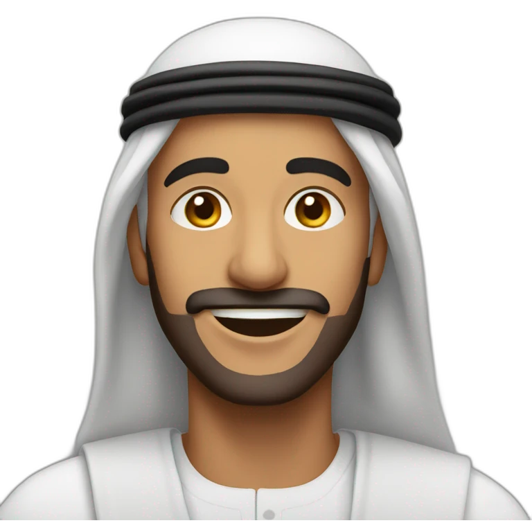 Arabic man celebrating emoji
