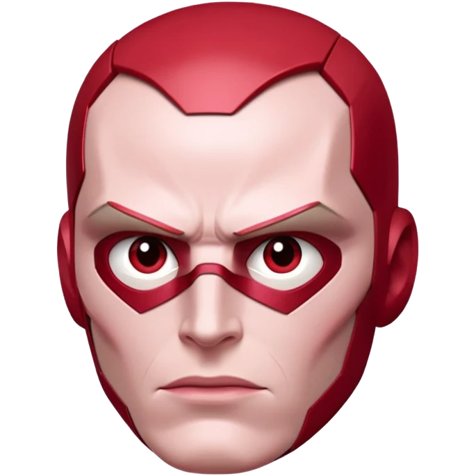 vision marvel portrait with red face from captain america: civil war emoji