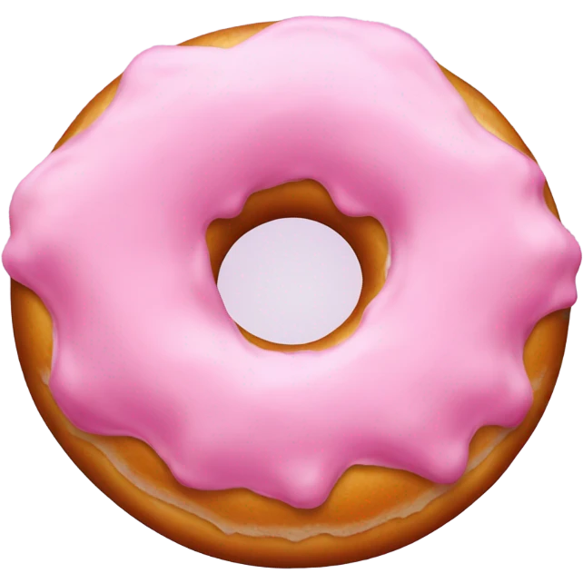 Hairy pink donut emoji
