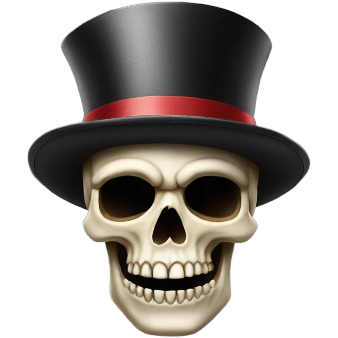 Skull emoji swearing a tophat emoji