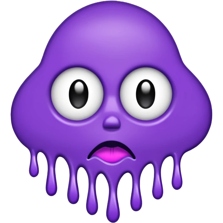 just the word "bitch" written in purple emoji
