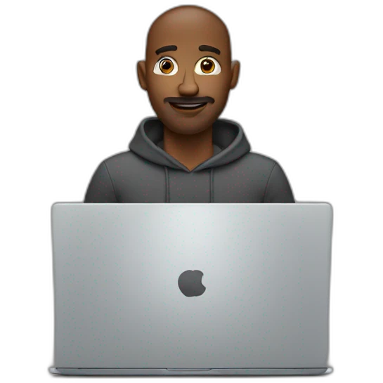 man behind the laptop emoji