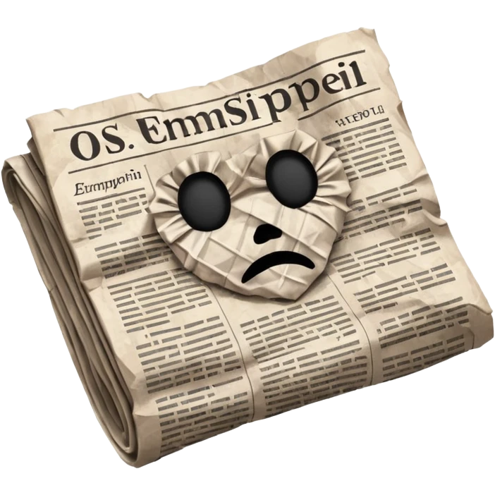 black newspaper emoji