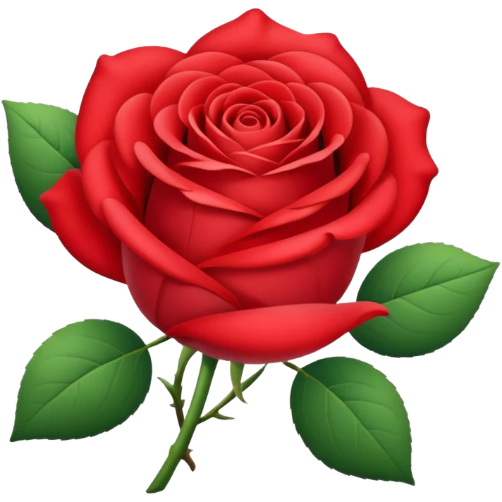 Une belle rose emoji
