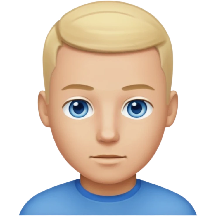 A guy with a blonde buzz cut emoji