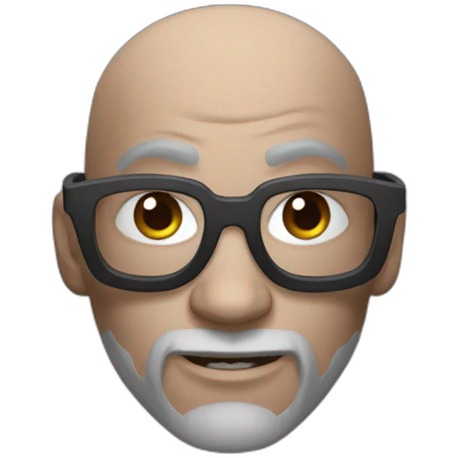 Kratos with glasses emoji