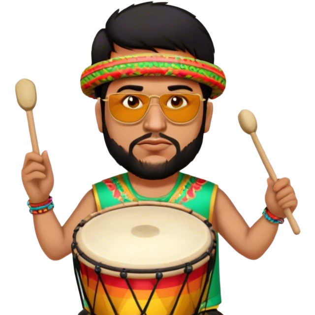 Festive Drummer emoji