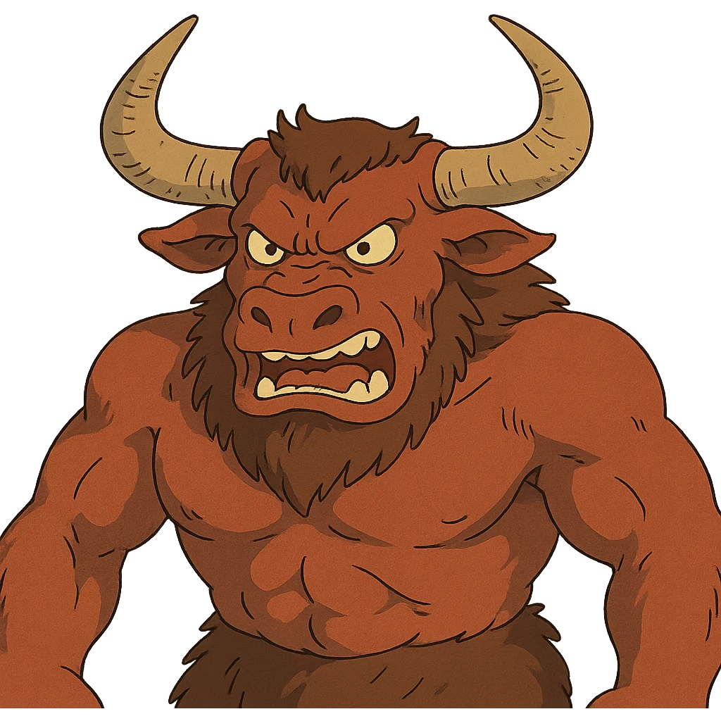 angry minotaur emoji