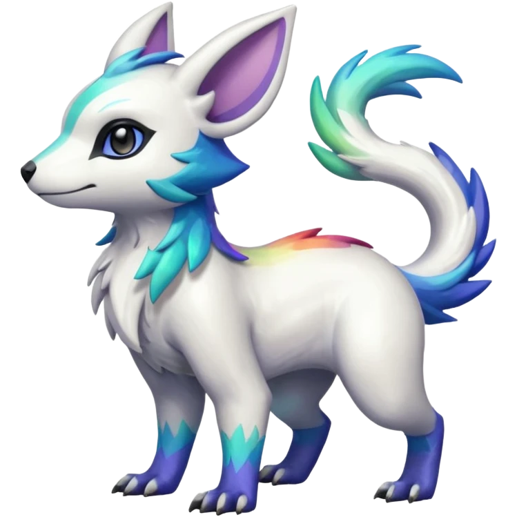 Shiny Iridescent Linoone-Absol-Trico-Hybrid (Full body) emoji