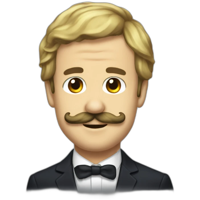 Macron moustachu emoji