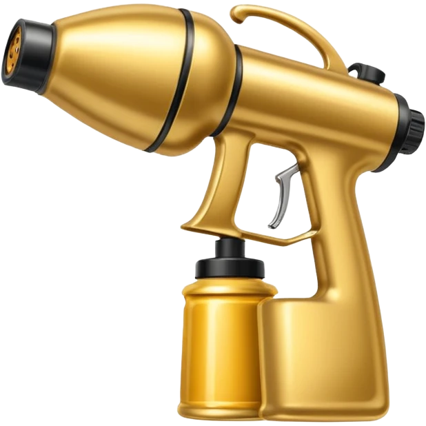Golden paint Sprayer  emoji
