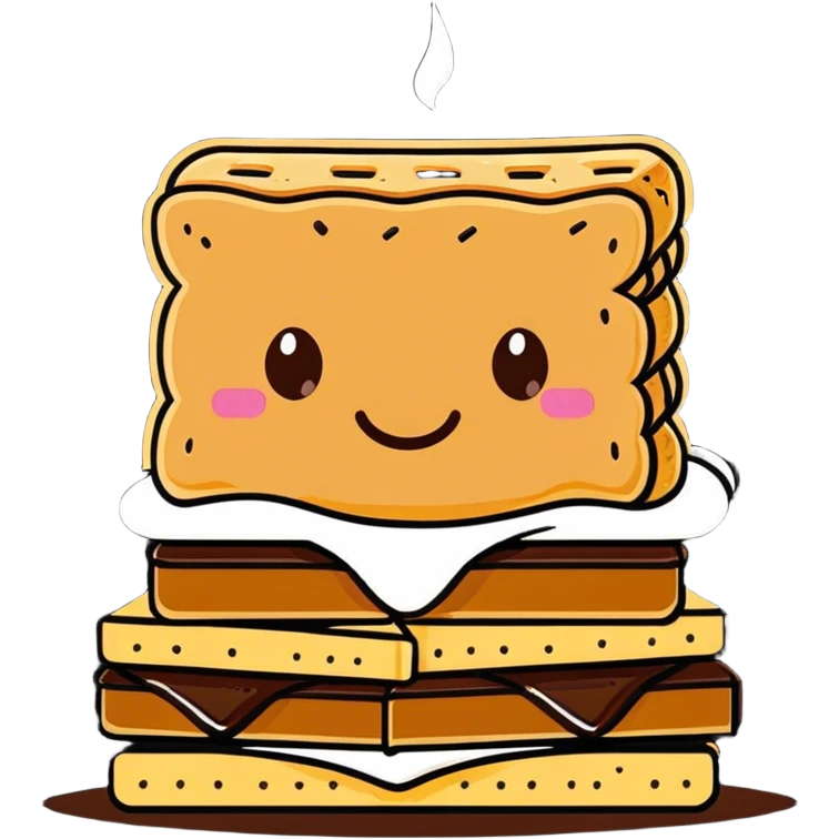 Smore smiling emoji