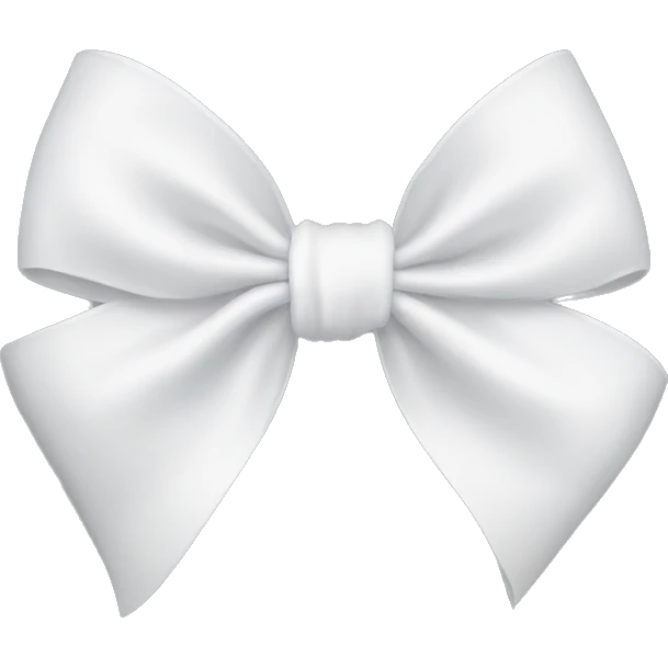 white bow emoji