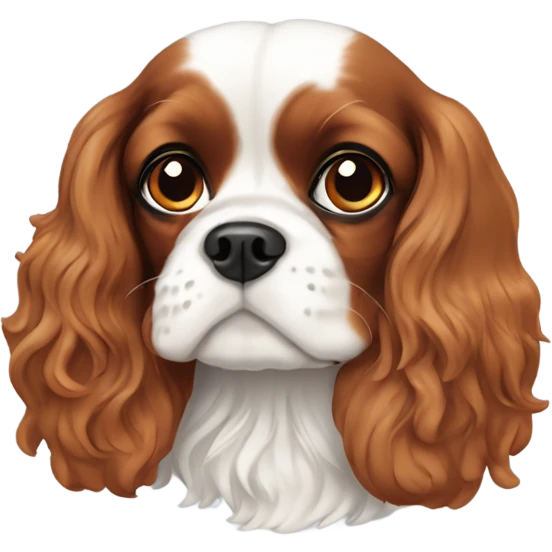 Dog Cavalier ￼ king Charles spaniel ￼ emoji