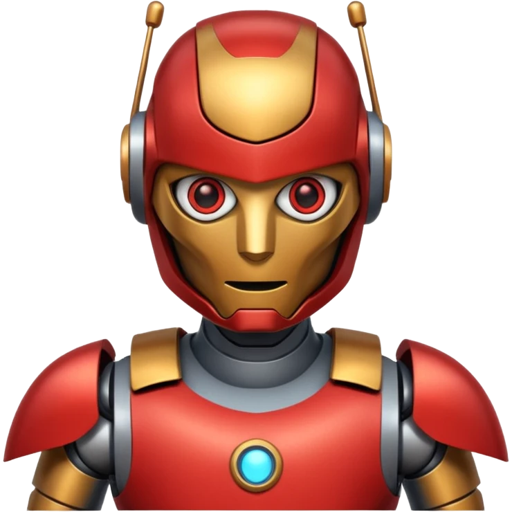 robot like ironman emoji