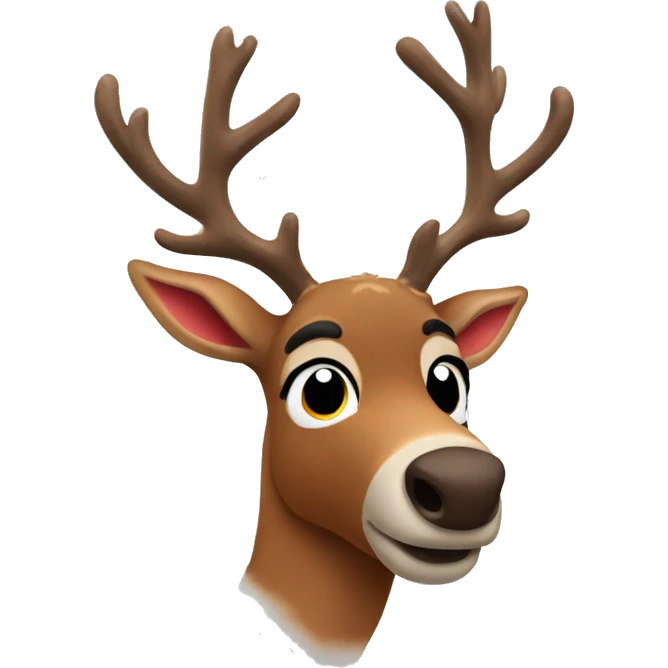 Rudolph the red nose reindeer  emoji