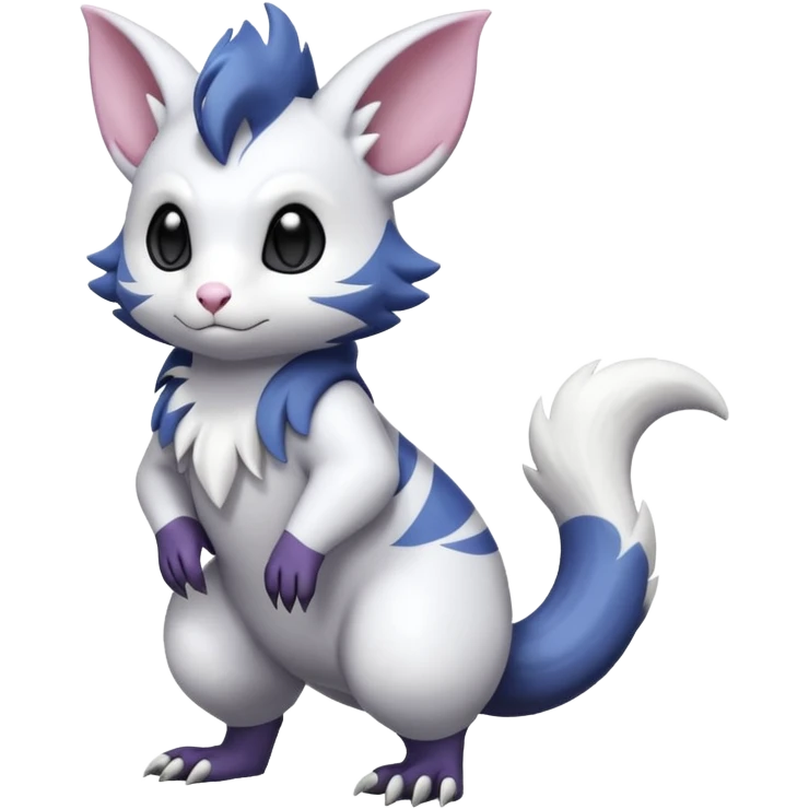 Shiny Furret-Absol-Noibat-Hybrid (Full body) emoji