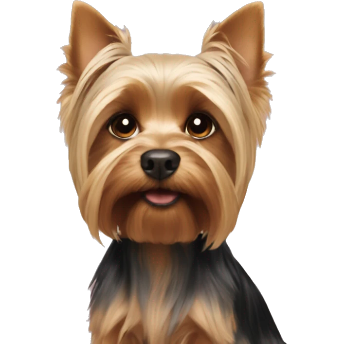 Yorkshire terrier is bald emoji