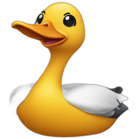 Canard avec moustache emoji