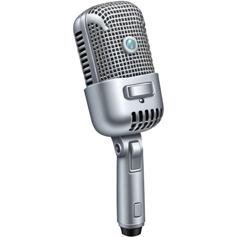 A microphone with gitter emoji