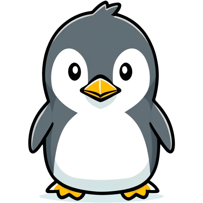An angry penguin emoji
